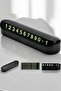 Premium Car Parking Number Plate, In-Car Number Plate, Replaceable Flip-Up Mini - 4