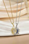 Lover Couple Friend Magnetized Moon Sun Necklace Stainless Steel Eck77 - 7