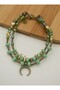 Crescent Bracelet - Green - - 2