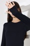 Women's Fingerless Soft Textured Flexible Long Sleeve Bady - 2