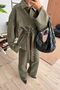 Premium Leopard Denim Jacket-Pants 2-Piece Set - 2