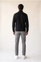 Men's 6213 Stand Collar Embroidered Thessaloniki Sweatshirt Black - 3