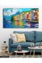 Colorful Beach Houses One Piece Canvas - Canvas Art Print - 4