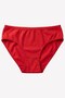 Women's Red 2-Piece Bamboo Slip Panties Breathable Comfortable Daily Underwear - 2