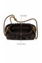 Botea Bitter Brown Knitted Patterned Premium Vegan Leather Shoulder Bag |   Adjustable Chain - 3