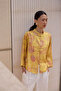 Floral Patterned Fancy Buttoned Shirt-Yellow - 6