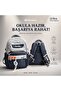2460 Unisex Orthopedic School Backpack – Water-Resistant Fabric, Large Compartments, Multi-Pocket Middle School High School Bag