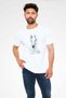White Horse Printed Unisex White T-Shirt - 2