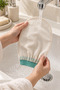 100% Fluffy Silk Bath Shower Scrub with Turquoise Bracelet Premium Exfoliating Glove for Women and Men - 2