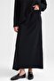 Scarf Detailed Skirted Knitwear Set Black 9471-Tk - 6