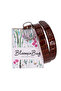 Bloom in Still Women's Genuine Leather Belt - Camel Croco - 7