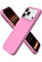 Premium Liquid Silicone Protective Case for iPhone 17 Pro Max - Slim Soft-Touch Shockproof Cover, Available in 27 Vibrant Colors (Peach Pink)