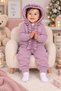 Sweet Baby Girl 3-Piece Winter Tracksuit Set Premium 3-Yarn Ruffled Hooded Top and Bottom Set - 2