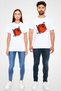 Karate Themed Printed White T-Shirt - 4