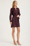 V-Neck Belted Dress - 3