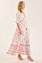 Long Paisley Pattern Dress - 2