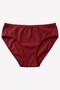 Women's Burgundy 2-Piece Bamboo Slip Panties Breathable Comfortable Daily Underwear - 2