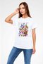 Flower White Unisex T-Shirt T-Shirt - 3