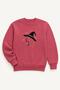 Girl's Appliqued Embroidered Crew Neck 2-Piece Sweatshirt - 3