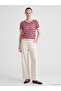Ozmarka New Season Red Crew Neck Openwork Women's Knitwear Sweater - 2