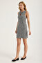 Boucle Stone Bow Drop Window Dress - 2