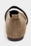 Tectum Rome Beige Suede Leather Mid-Strap Flat Sole Women's Ballerinas - 8