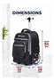 Kids Backpack, Rolling Backpacks For Girls, Fashion Printed Trolley School Bags, Large Capacity Wheeled Luggage Bag, Kids' Water poof Backpack, Students Book Bag For School Girls, Girls Scho - 3