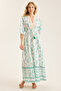Long Paisley Pattern Dress