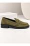 Women's Green Loafer Shoes Suede Classic Daily Stylish Comfort Casual Shoes - 3