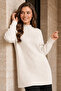 Patterned Knitwear Sweater K6030 Ecru - 2