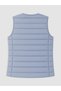 Özmarka New Season Blue Crew Neck Women's Puffer Vest - 6