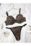 Leopard Supported Camisole Cotton Bra Set