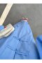 Women's Baby Blue Slit Long Tunic - 2