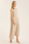 Long Back V Thick Strap Dress - 2