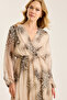Silk Leopard Patterned Anv Dress - 4