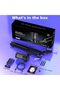 ميكروفون ألعاب RGB مع ذراع قابل للتعديل، ميكروفون مكثف USB مع خاصية كتم الصوت السريع، تحكم في مستوى الصوت - 6