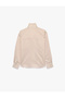 Long Sleeve Loose Fit Viscose Asymmetric Stand Collar Striped Shirt - 6
