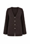 Long V-Neck Knitwear Buttoned Cardigan - 3