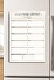 Metal Writable and Erasable Planner - Minimalist Beige Magnetic Refrigerator Shopping List with Pen V - 8