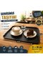 Abs Serving Tray Black 27X36 cm Shockproof Professional Tray