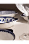 Reve bleu round plate set - 19 cm - blue/white - 5