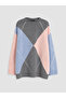 Özmarka New Season Pink Diamond Patterned Women's Knitwear Tunic - 5