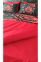 Kara Gül 5D Digital Printed Cotton Double Duvet Cover Set 6 Pieces - 4