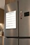 Metal Writable and Erasable Planner - Minimalist Beige Magnetic Refrigerator Shopping List with Pen V - 3