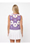 Women's Crochet Standard Size Zero Sleeve Blouse - 2