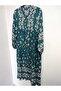 Superior Quality, 100% Lycra-Free Cotton Fabric, Front with Half Buttons, A-Style, Layered Long Dress - 6