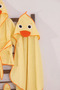 4 Piece Unisex Bathrobe Set with Duck Figure for 2-3 Years Old - 2