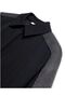Navy Blue Gray Garnished Bomber Jacket and Trousers Set-M - 6