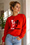 Unisex Printed Crew Neck Sweatshirt