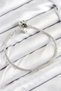 Brass Charm Zircon Stone Clover Model Silver Color Women's Bracelet Tj-Bb7800 - 2